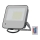 Светодиодный RGBW-прожектор с регулированием яркости LED/50W/230V IP65 серый + дистанционное управление