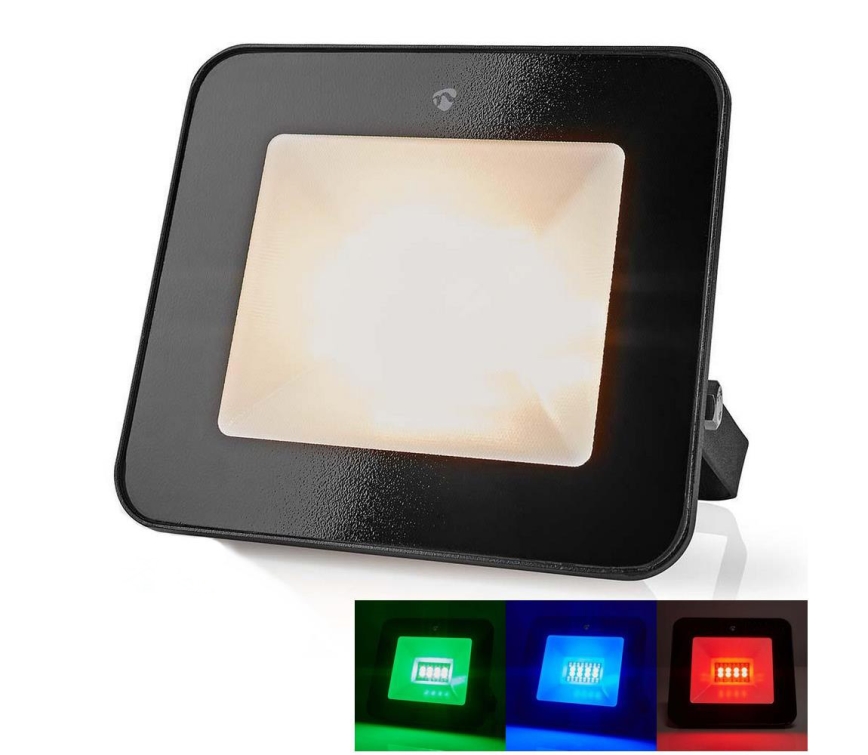 Светодиодный RGBW-прожектор с регулированием яркости SmartLife LED/20W/230V Wi-Fi IP65 2700-6500K