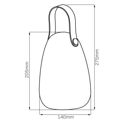Светодиодный RGBW-светильник на солнечной батарее CANARIA LED/2W/1,2V 400 mAh IP44 белый