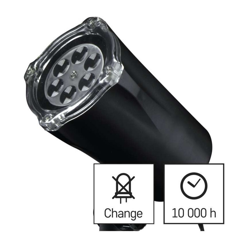 Светодиодный рождественский уличный проектор LED/3,6W/230V IP44 белый