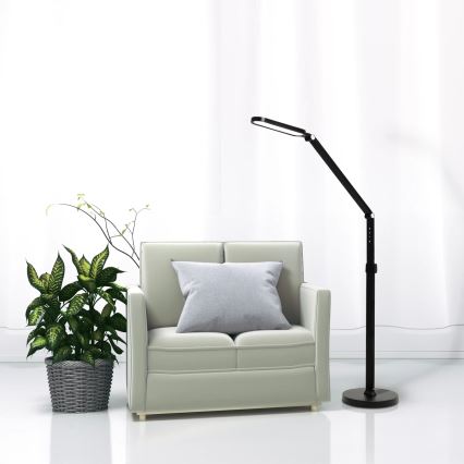 Светодиодный сенсорный торшер с регулированием яркости FERRARA LED/13W/230V 3000/4000/6500K черный