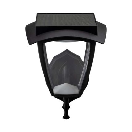 Светодиодный солнечный настенный светильник LED/2 Вт/3,7 В 3000/6000K IP65 2200 мА·ч чёрный