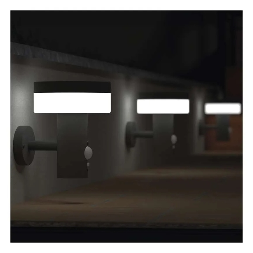 Светодиодный солнечный настенный светильник с датчиком LED/2W/3,7V 1200 мАч IP44