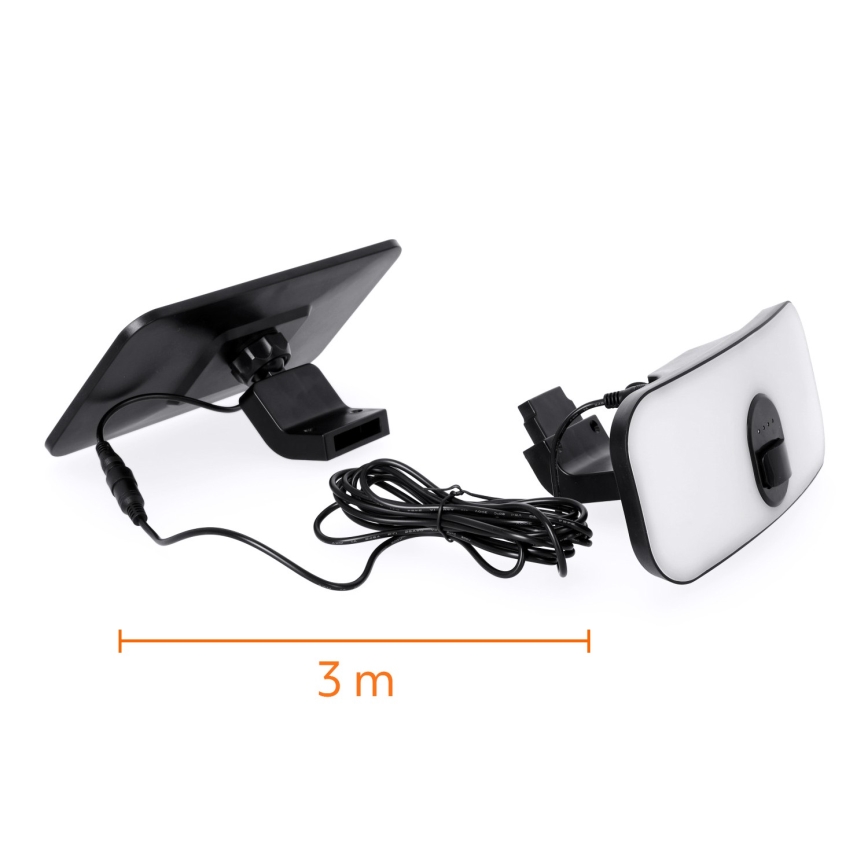 Светодиодный солнечный прожектор с датчиком LED/13 Вт/3,7 В IP65 4000K 4000 мАч