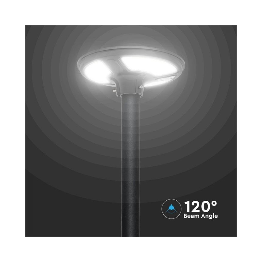 Светодиодный солнечный уличный фонарь с датчиком LED/10W/3,2V IP65 4000K 15000 мАч + дистанционное управление