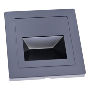 Светодиодный светильник для лестницы LED/3W/230V 3000K черный