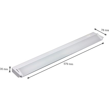 Светодиодный светильник для подсветки кухонной столешницы LED/10W/230V белый