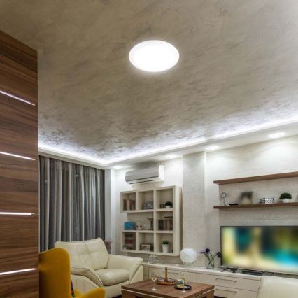 Светодиодный светильник для ванной комнаты с датчиком LED/20W/230V 3000/4000/6000K IP66 диаметр 30 см