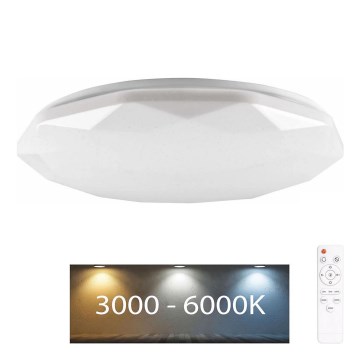 Светодиодный светильник для ванной комнаты с регулированием яркости GALAXY LED/72W/230V диаметр 49 см 3000-6000K IP44 + дистанционное управление