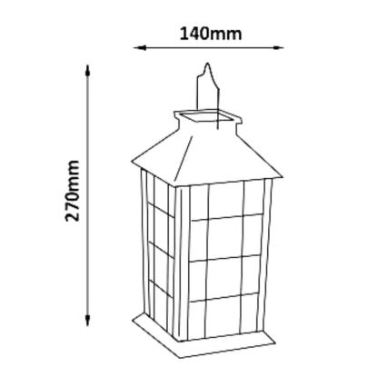 Светодиодный светильник на солнечной батарее LED/1,2V 200 mAh IP44 белый