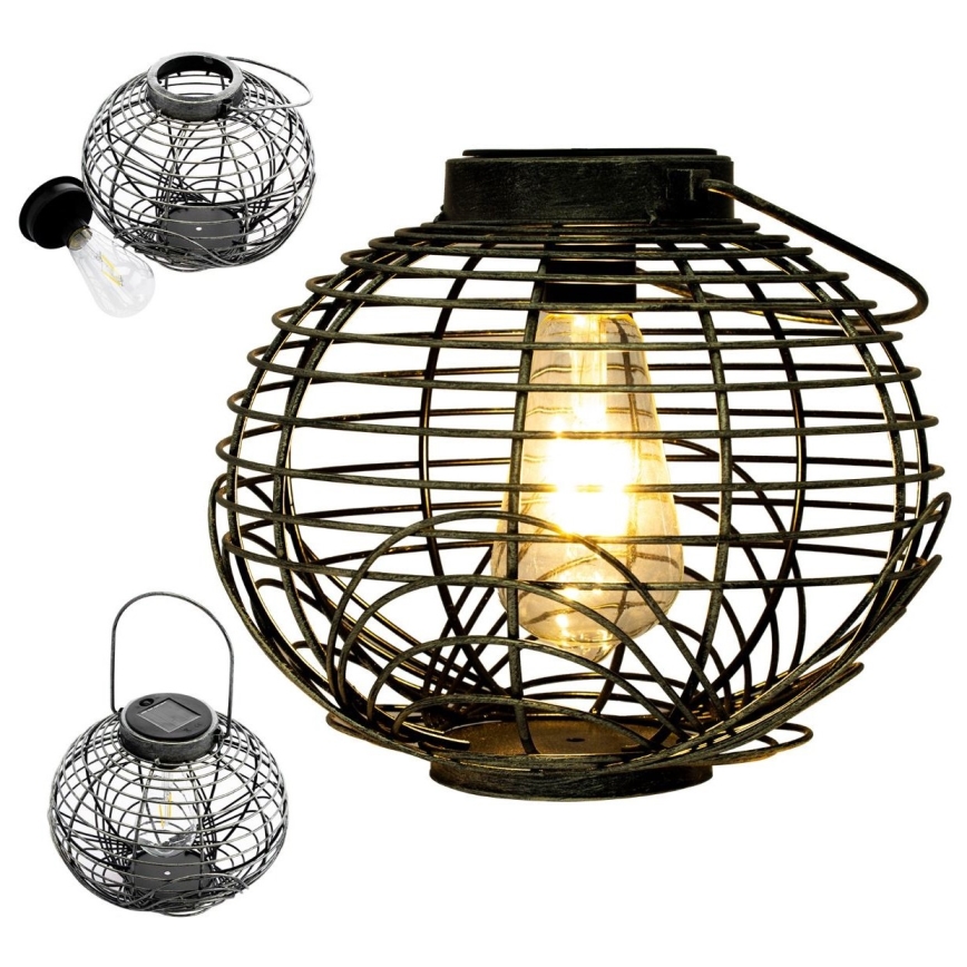 Светодиодный светильник на солнечной батарее LUISA 1xE27/1,2V 600 mAh IP44