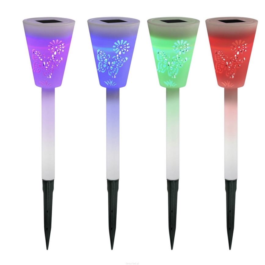 Светодиодный светильник на солнечной батарее PIANO RGB LED/1,2V IP44