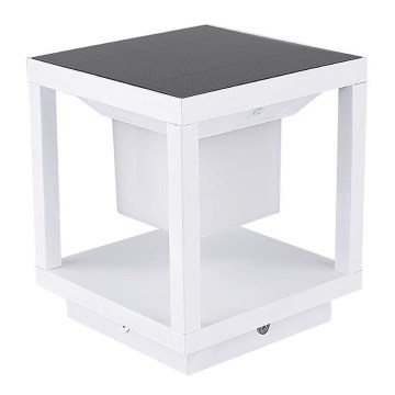 Светодиодный светильник на солнечной батарее с датчиком LED/2W/5,5V 3000K IP65 2600 mAh белый