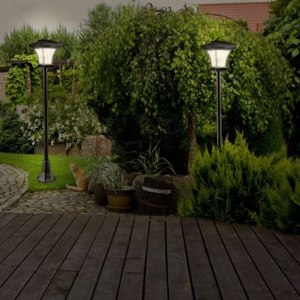 Светодиодный светильник на солнечной батарее TIRANA LED/1,6W/1,2V 600 mAh IP44 черный