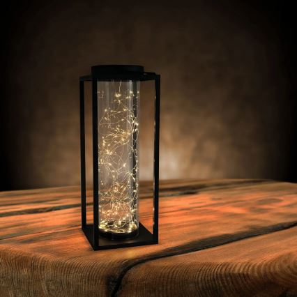 Светодиодный светильник на солнечной батарее GLAMOUR LED/1,2V 600 mAh IP44 черный