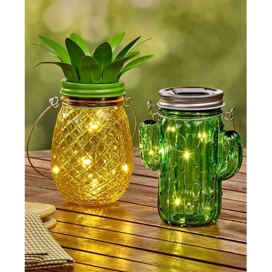 Светодиодный светильник на солнечной батарее JAR LED/1,2V 150 mAh IP44 ананас