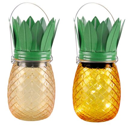 Светодиодный светильник на солнечной батарее JAR LED/1,2V 150 mAh IP44 ананас
