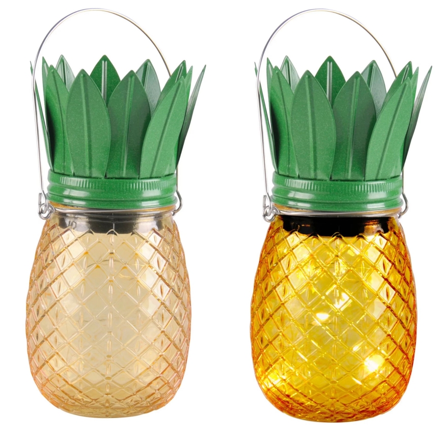 Светодиодный светильник на солнечной батарее JAR LED/1,2V 150 mAh IP44 ананас