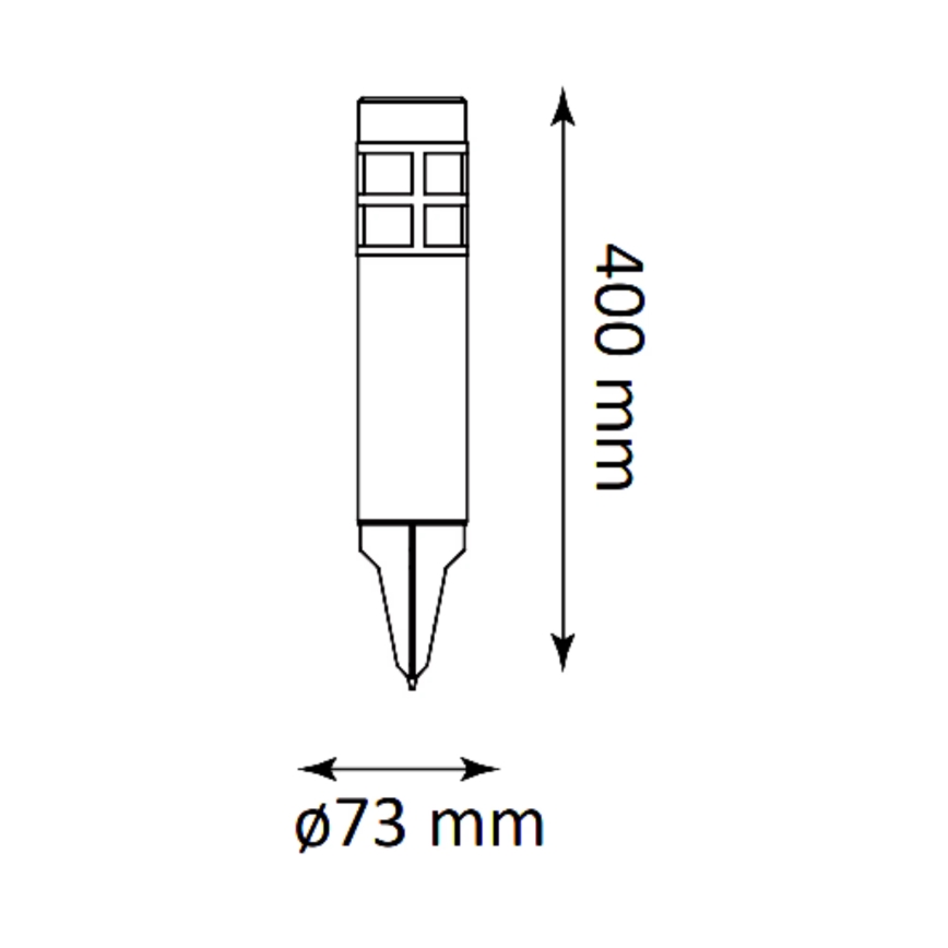 Светодиодный светильник на солнечной батарее MARK LED/1,2V 200 mAh IP44
