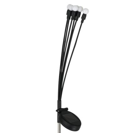 Светодиодный светильник на солнечной батарее MULTI LED/0,06W/1,2V 150 mAh IP44 черный