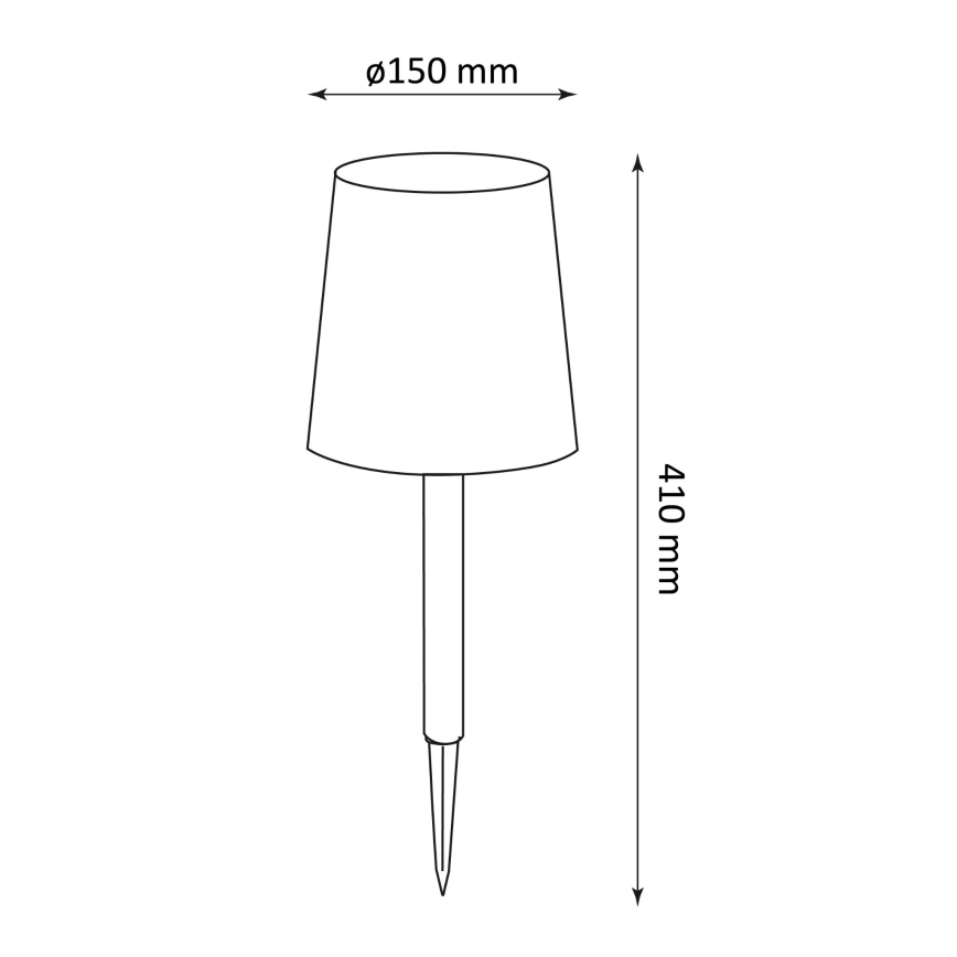 Светодиодный светильник на солнечной батарее RUMBA LED/1,2V 200 mAh IP44