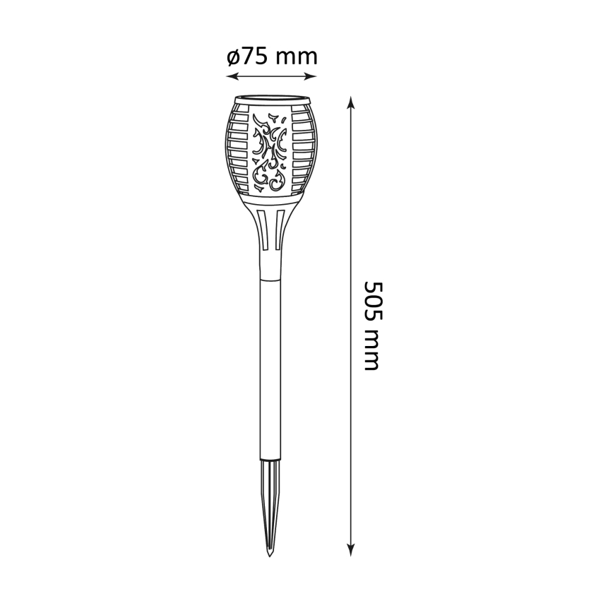 Светодиодный светильник на солнечной батарее с датчиком FUEGO LED/1,2V IP44