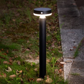 Светодиодный светильник на солнечной батарее с датчиком GWINEA LED/4,5W/3,7V 2000 mAh 50 см IP44 черный