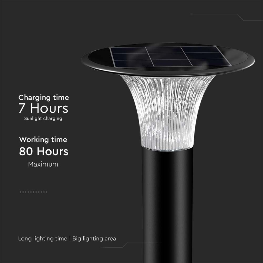 Светодиодный светильник на солнечной батарее с датчиком LED/15W/3,2V 4000K/6000K IP65 6000 mAh