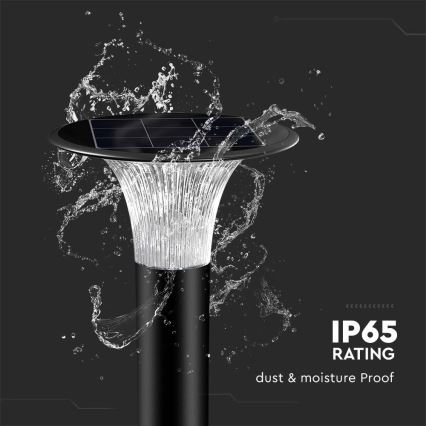 Светодиодный светильник на солнечной батарее с датчиком LED/15W/3,2V 4000K/6000K IP65 6000 mAh