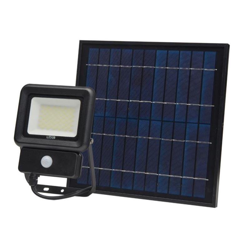 Светодиодный светильник на солнечной батарее с датчиком LED/30W/3,7V 6500K IP65 6600 mAh