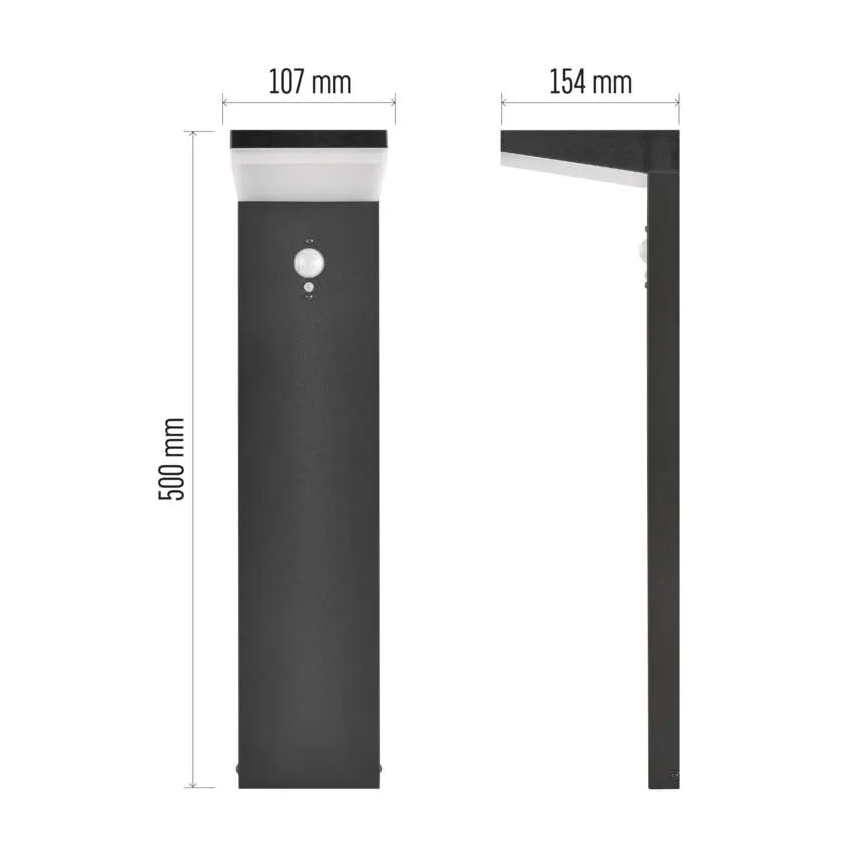 Светодиодный светильник на солнечной батарее с датчиком LED/4,4W/3,7V 2200 mAh IP44