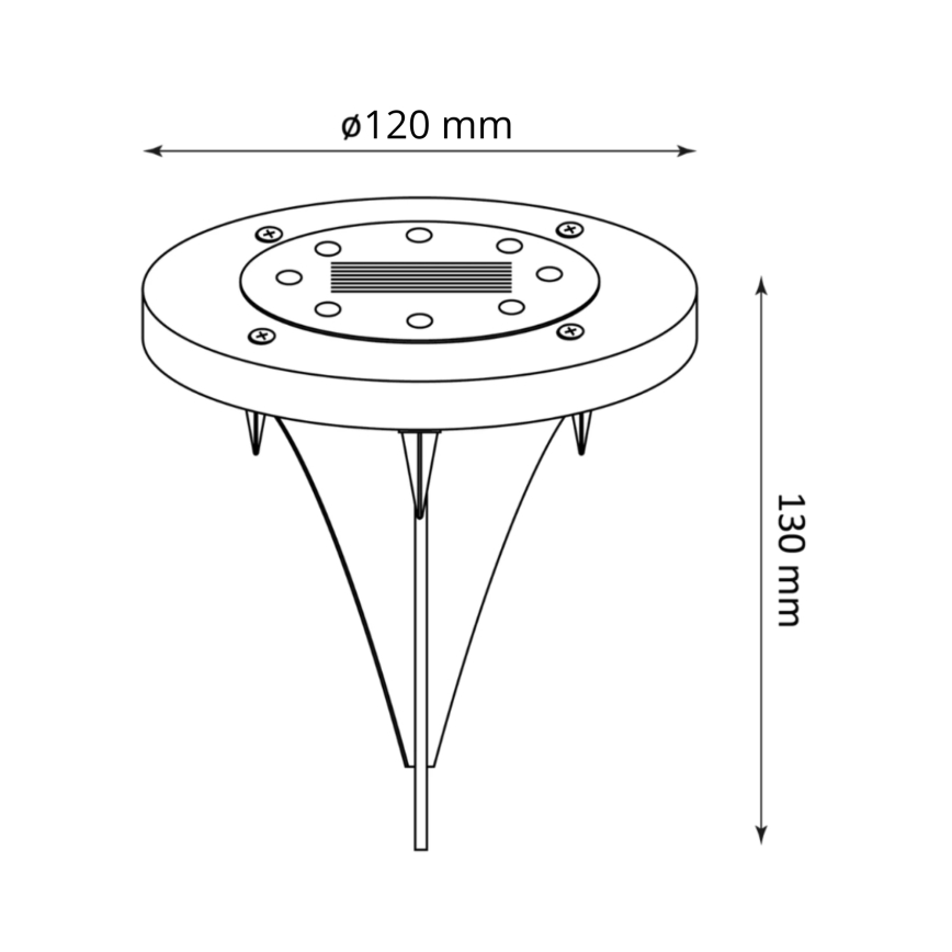 Светодиодный светильник на солнечной батарее SOL LED/1,2V IP44