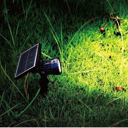 Светодиодный светильник на солнечной батарее SPIKE LED/2W/5,5V IP65 3000K 1200 mAh