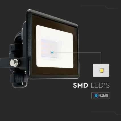 Светодиодный светильник с прямым подключением SAMSUNG CHIP LED/10W/230V IP65 6500K черный