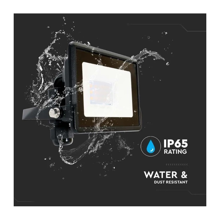 Светодиодный светильник с прямым подключением SAMSUNG CHIP LED/10W/230V IP65 6500K черный