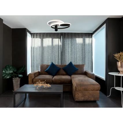 Светодиодный потолочный светильник с регулированием яркости LED/65W/230V 3000-6500K белый/черный + дистанционное управление