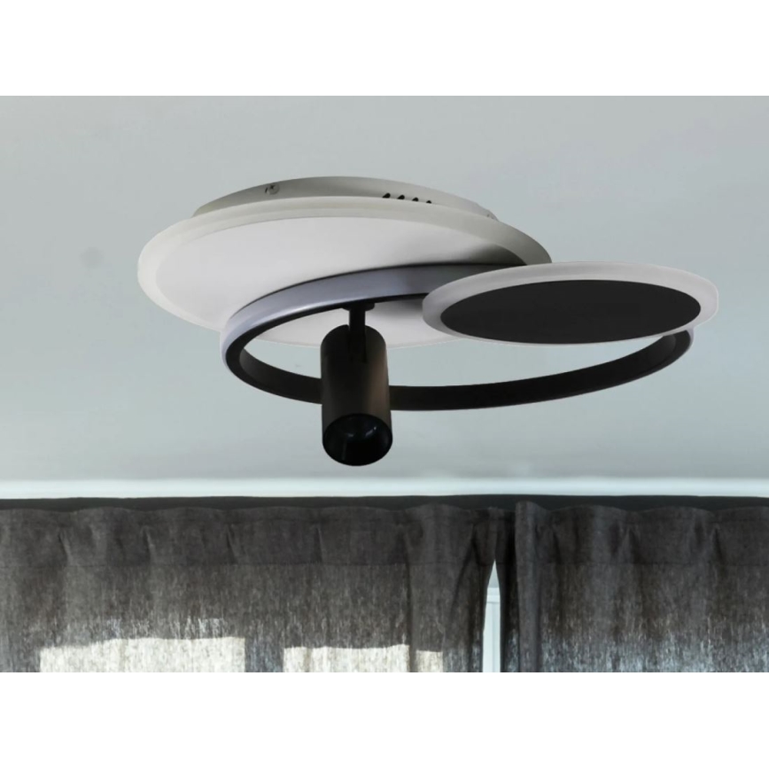 Светодиодный потолочный светильник с регулированием яркости LED/65W/230V 3000-6500K белый/черный + дистанционное управление