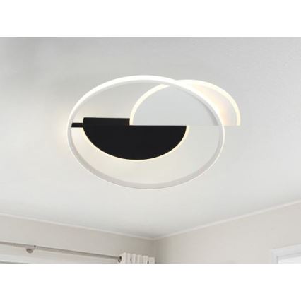 Светодиодный потолочный светильник с регулированием яркости LED/70W/230V 3000-6500K белый/черный + дистанционное управление