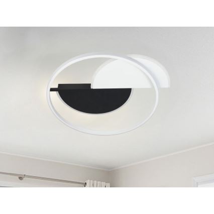 Светодиодный потолочный светильник с регулированием яркости LED/70W/230V 3000-6500K белый/черный + дистанционное управление