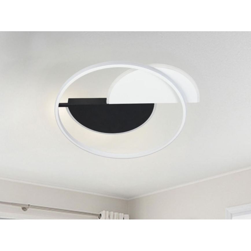 Светодиодный потолочный светильник с регулированием яркости LED/70W/230V 3000-6500K белый/черный + дистанционное управление
