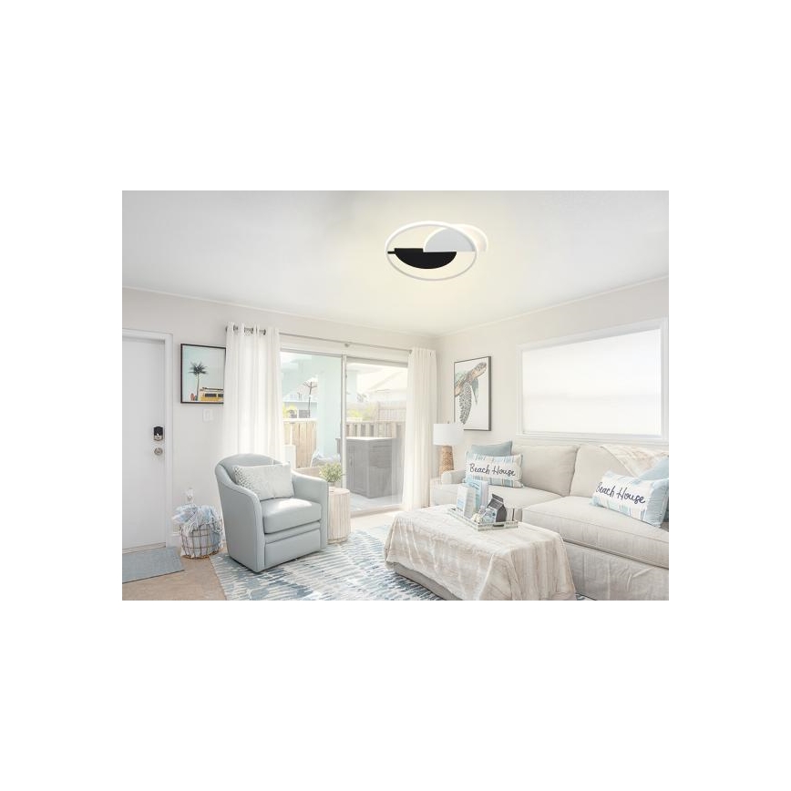 Светодиодный потолочный светильник с регулированием яркости LED/70W/230V 3000-6500K белый/черный + дистанционное управление