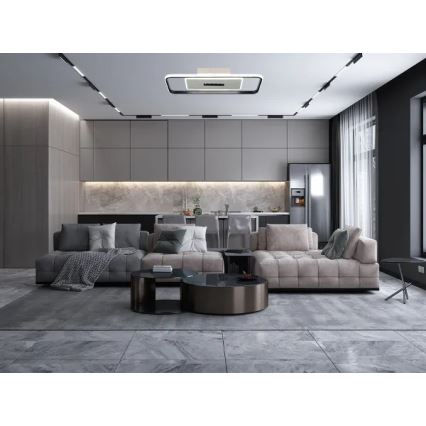 Светодиодный потолочный светильник с регулированием яркости LED/75W/230V 3000-6500K белый/черный + дистанционное управление