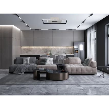 Светодиодный потолочный светильник с регулированием яркости LED/75W/230V 3000-6500K белый/черный + дистанционное управление
