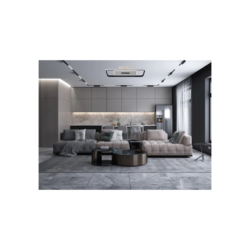 Светодиодный потолочный светильник с регулированием яркости LED/75W/230V 3000-6500K белый/черный + дистанционное управление