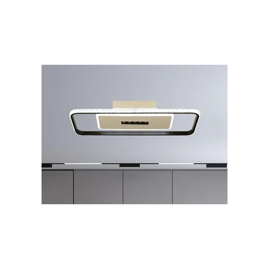 Светодиодный потолочный светильник с регулированием яркости LED/75W/230V 3000-6500K белый/черный + дистанционное управление