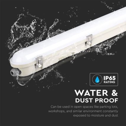 Светодиодный технический люминесцентный светильник с аварийным модулем EMERGENCY LED/36W/230V 4000K 120 см IP65