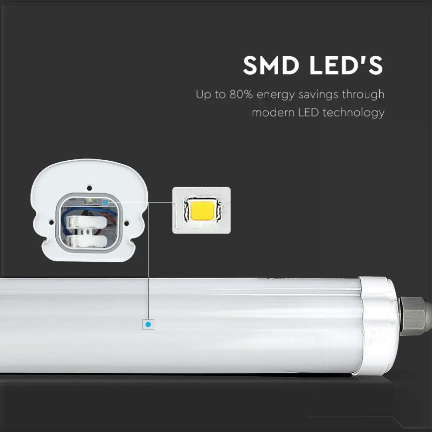 Светодиодный технический люминесцентный светильник G-SERIES LED/48W/230V 4000K 150 см IP65