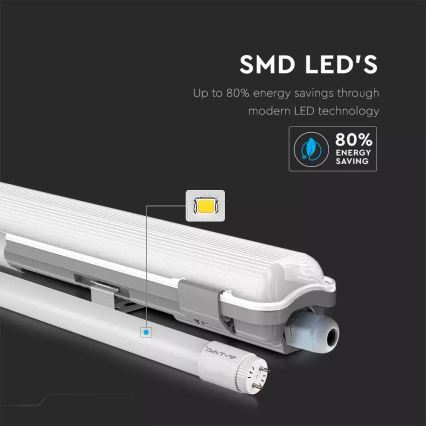 Светодиодный технический люминесцентный светильник LED/22W/230V 6400K 150 см IP65