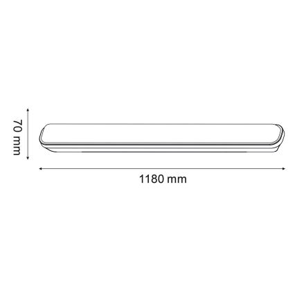 Светодиодный технический люминесцентный светильник LED/30W/230V IP65