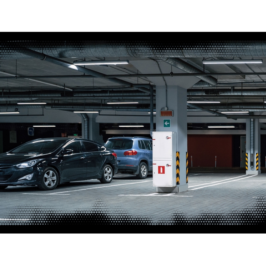 Светодиодный технический люминесцентный светильник LIMEA GIGANT LED/38W/230V IP65 1190 мм черный